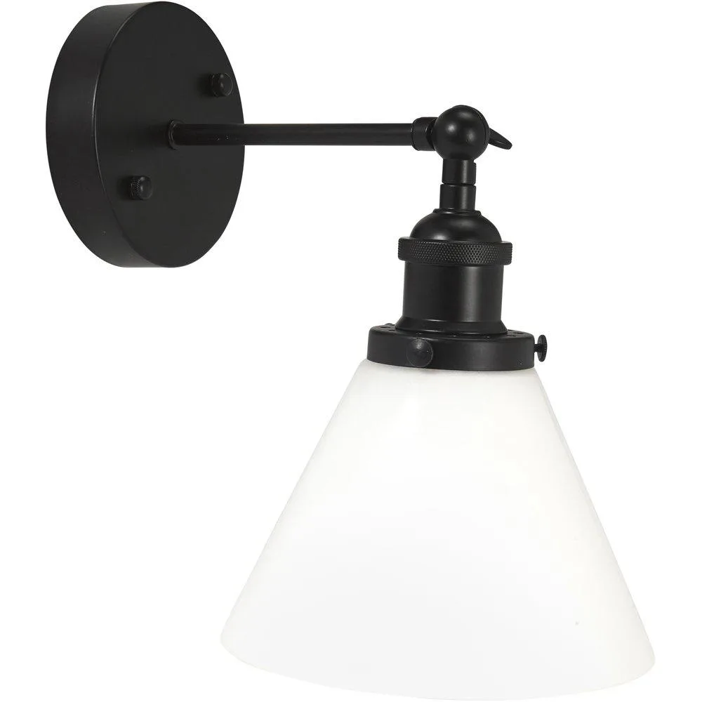Vägglampa LAMBDA Svart & Vit - Pr Home