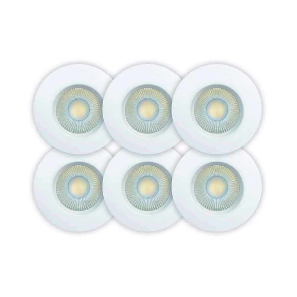 Sabina Low profile Spot CCT 927/930/940 Matt vit 6-pack