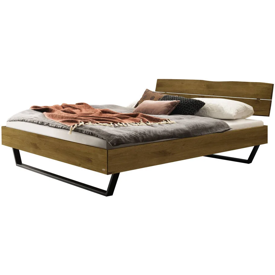 Hasena Bett Sassari Wildeiche Eiche massiv Massivholz 180 x 200 cm