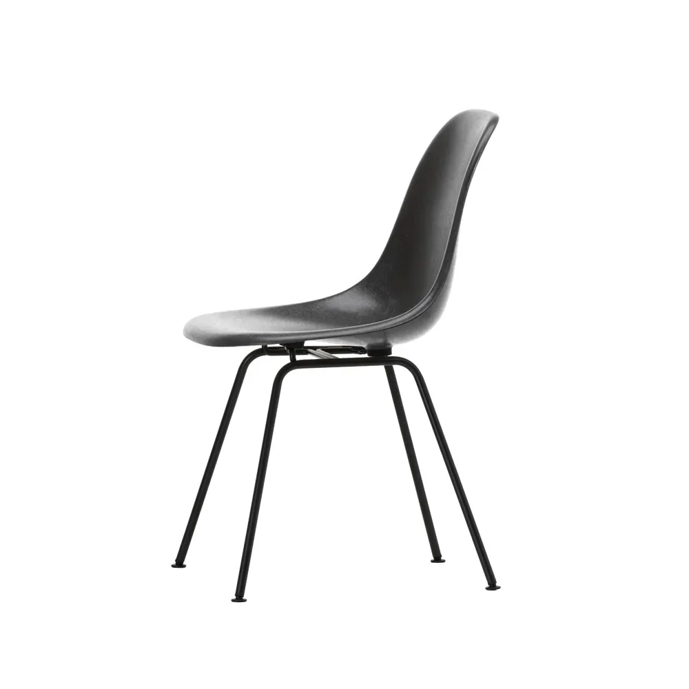 Vitra Eames fiberglass chairs DSX stol Elephant hide grey-Black