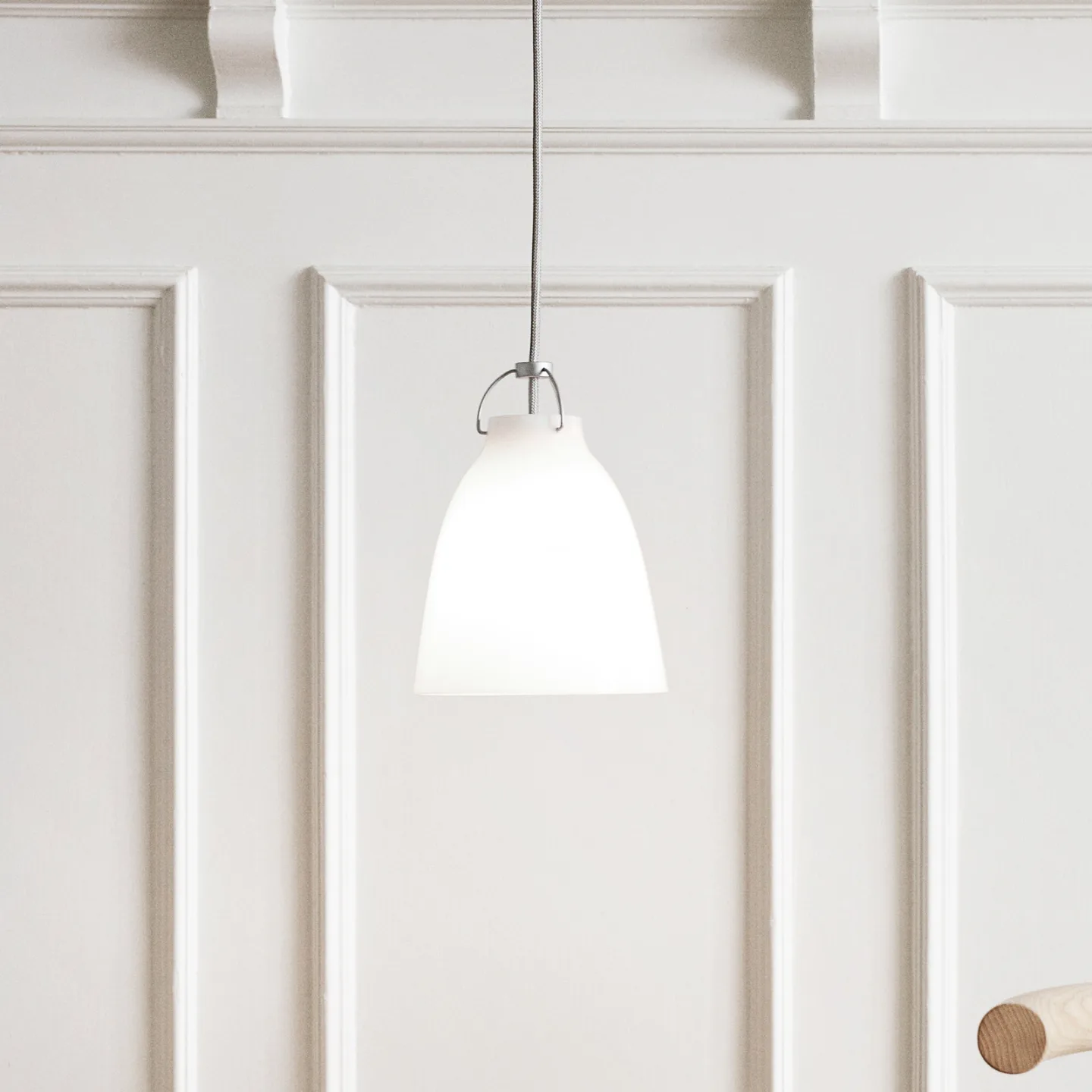 Caravaggio™ P1 Pendelleuchte Opal - Fritz Hansen Caravaggio P1 - Wohnzimmer - Design - Glas - Einflammig