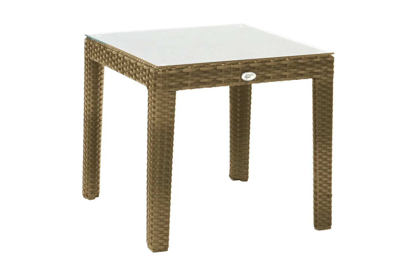 Sidobord och Avlastningsbord Utomhus 50 cm Plast Metall - Beige