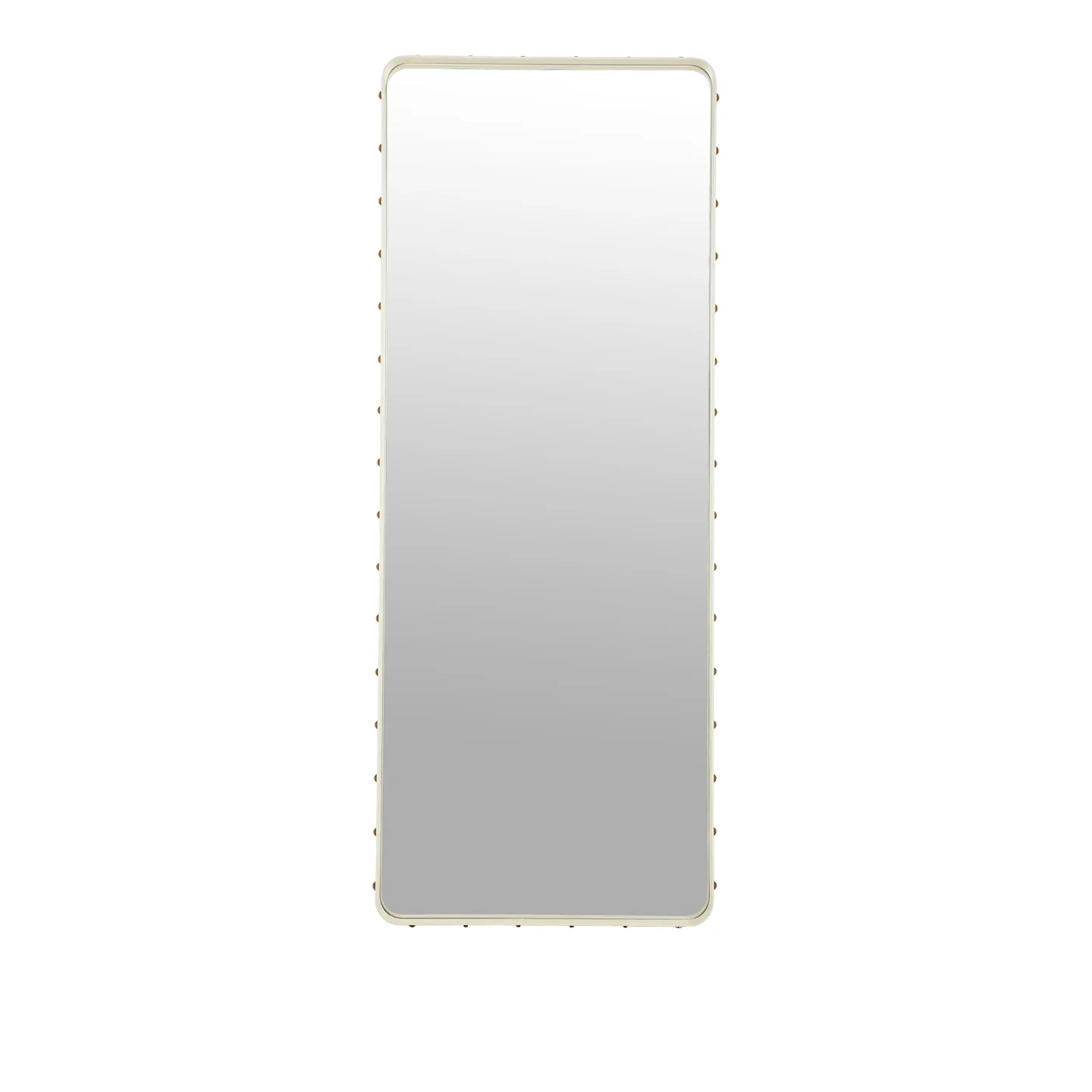 Gubi - Adnet Rectangulaire Spegel, 70x180, Cream Leather - Väggspeglar - Jacques Adnet