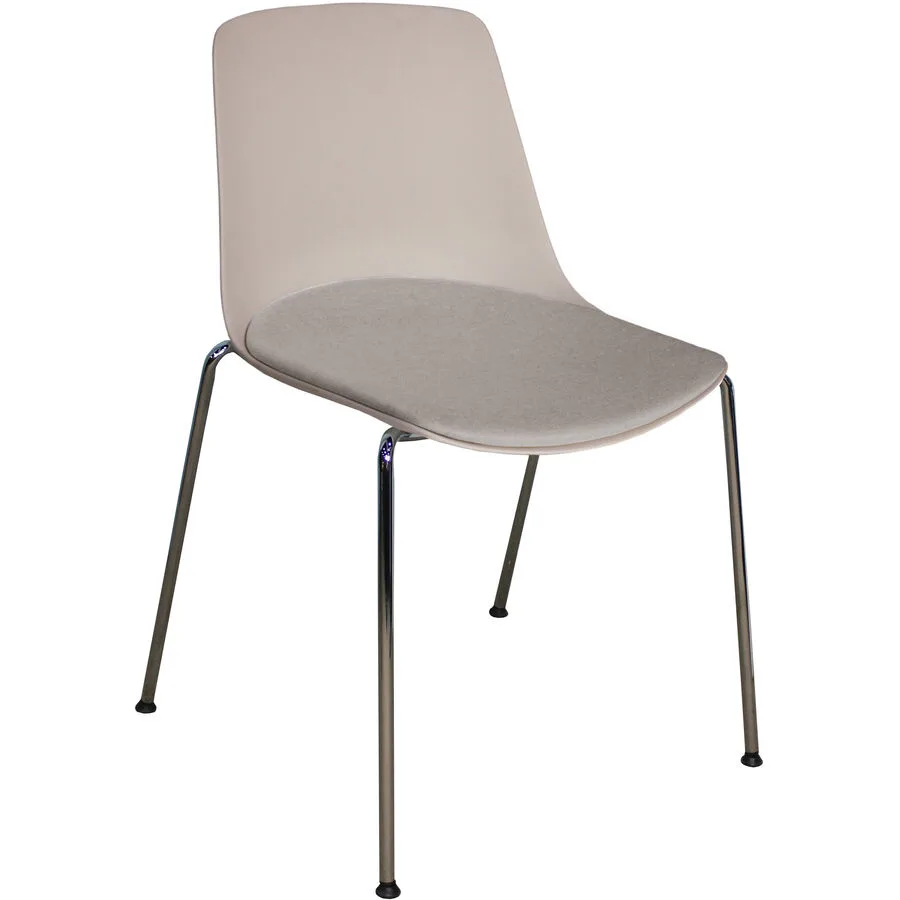 Bürostuhl Livio greige Polypropylen H 88 cm