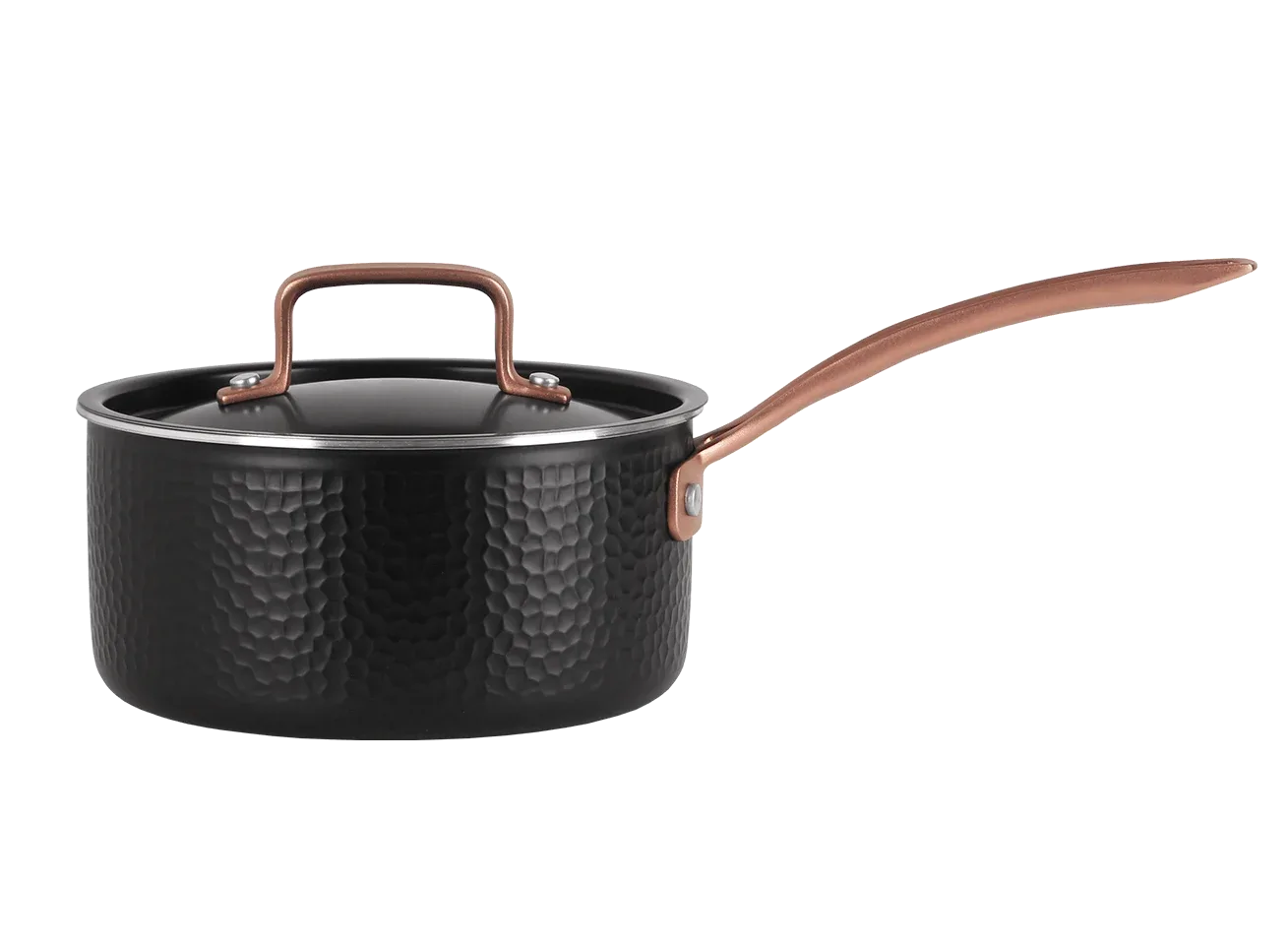 Kochtopf mit Deckel 18 cm / 2,3 Liter – Schwarz