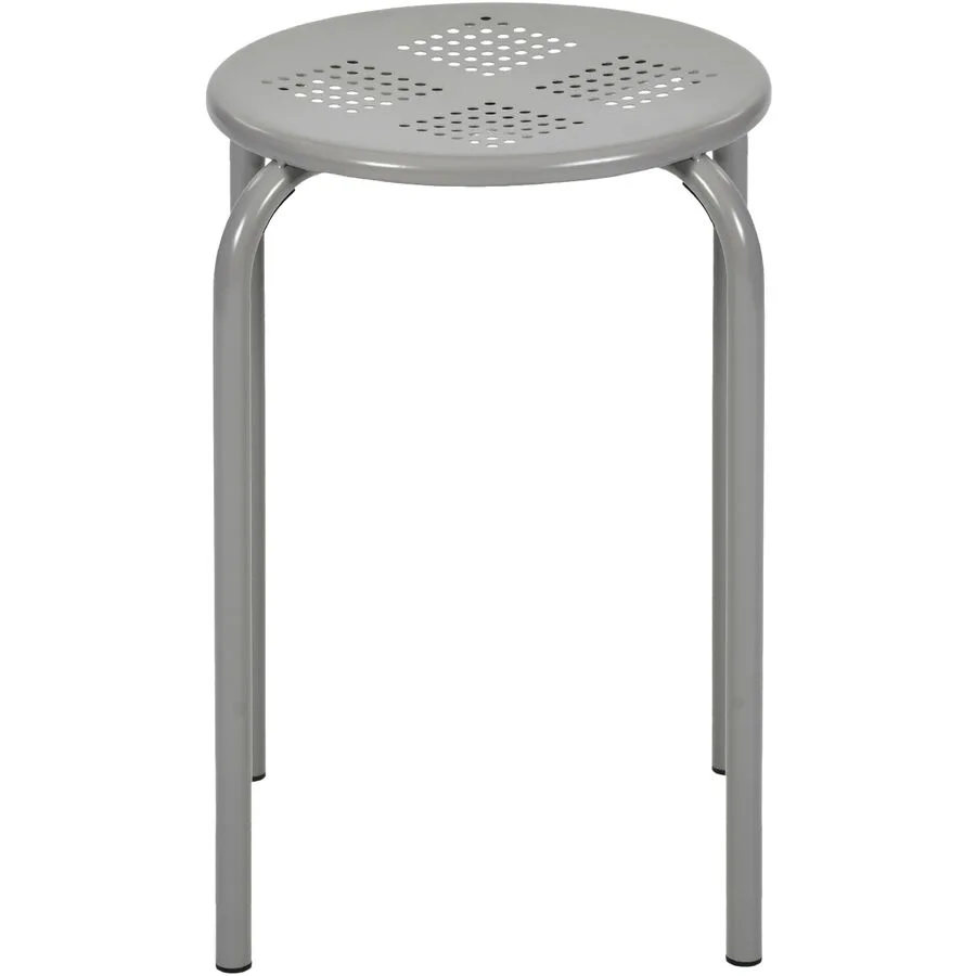 Hocker Maleya Grau Metall 30 cm 45 cm