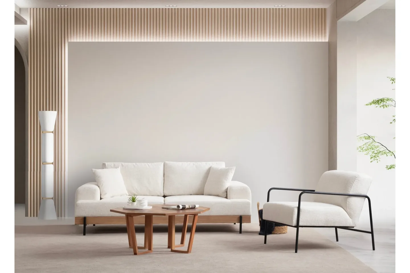 Eti Soffa 3-sits - Vit