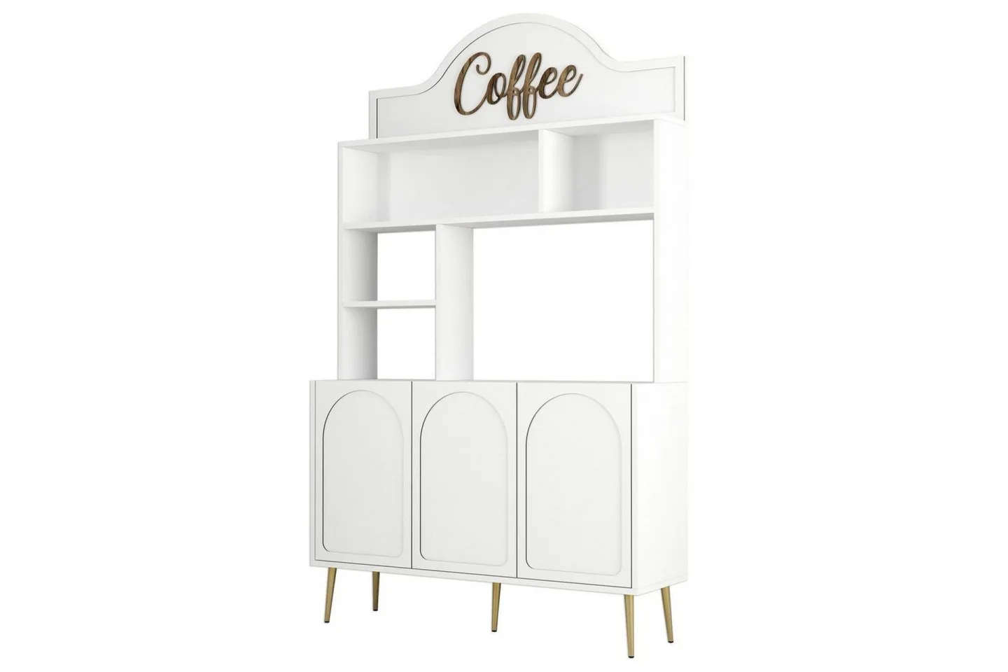 Kaffebarskåp Hazim Tre Vit / Rany - Vit / Rany