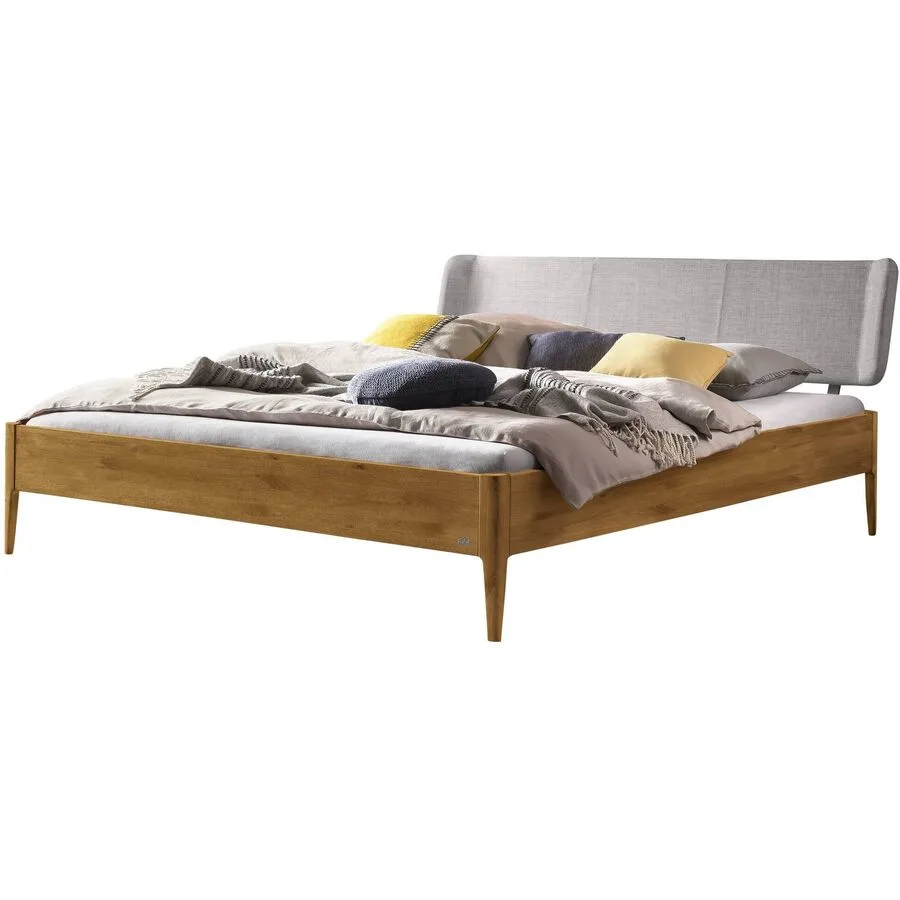 Hasena Bett Castello natur/grau Eiche Massivholz 160 x 210 cm