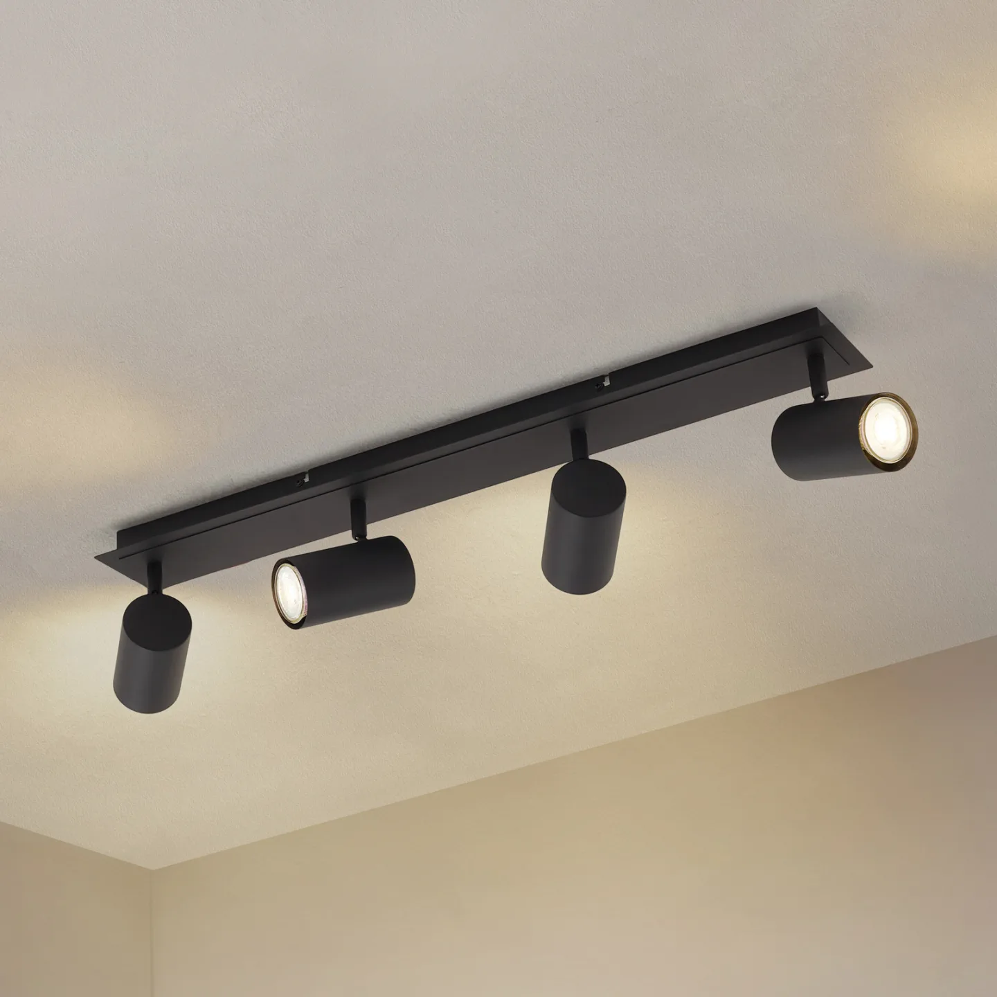 Joffrey 4 Deckenleuchte L70 Black - Lindby - Wohnzimmer - Modern - Metall - Mehrflammig