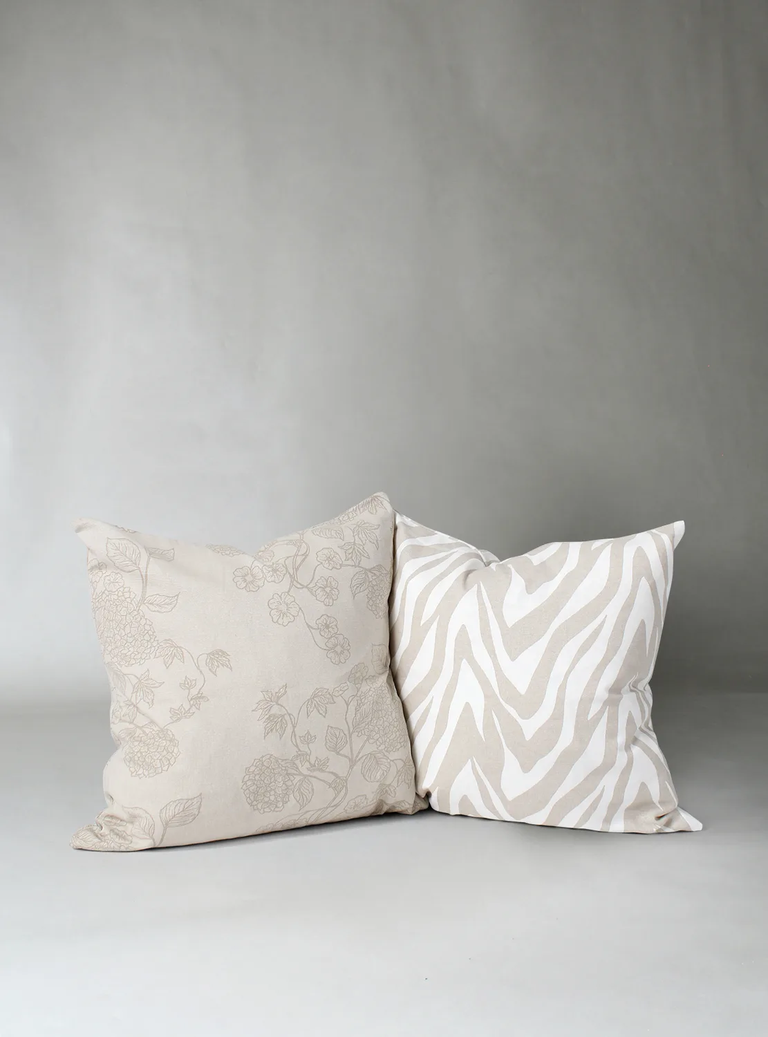 Putetrekk x 2 - Minna (beige) (Størrelse: 45 x 45)