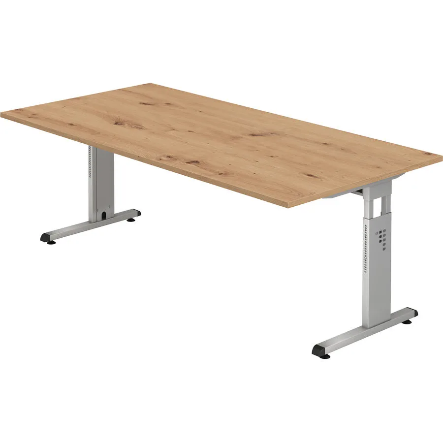 Schreibtisch Office Asteiche Holzwerkstoff B 200 T 100 cm