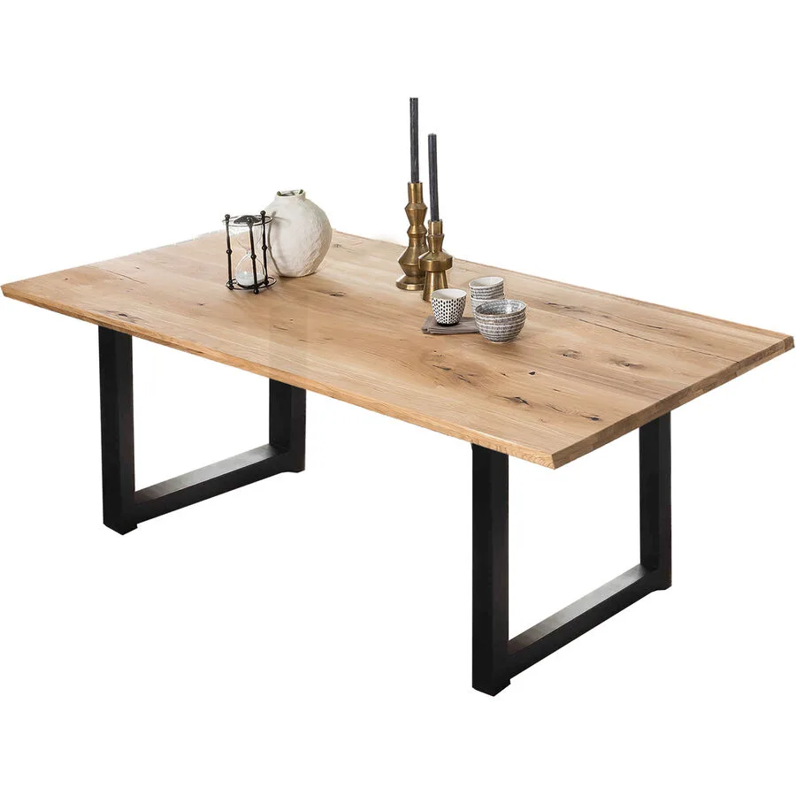 Esstisch Gordon natur Wildeiche Massivholz B 200 T 100 cm