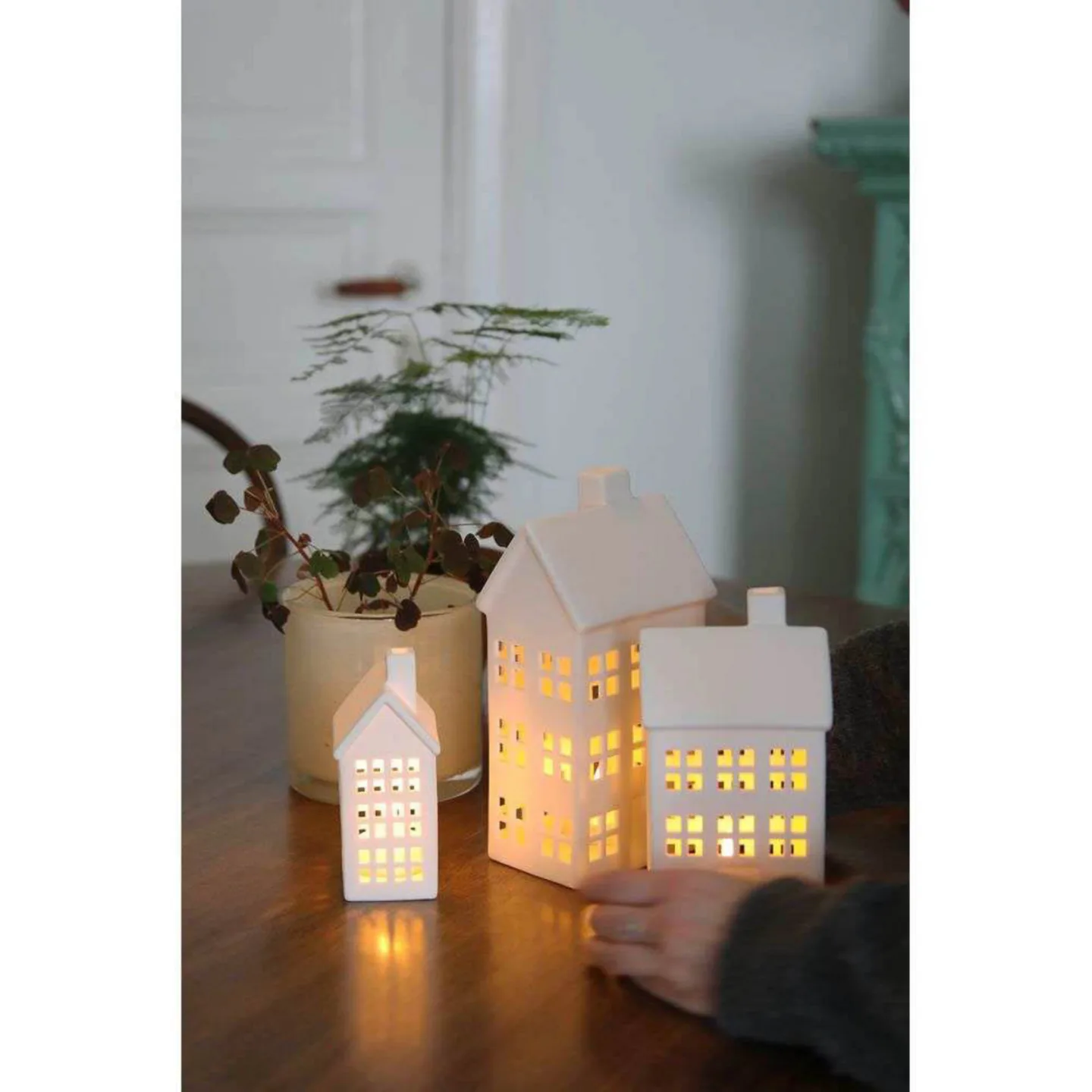 Eton Decoration Bordlampe 3 pcs. White - Markslöjd - Stue - Keramikk