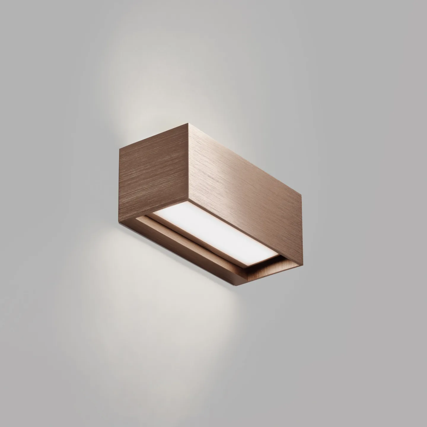 Linea W1 LED-Wandlampe rosegold 15cm CCT, IP54 - Light-Point - Wohnzimmer - Design - Aluminium - Mehrflammig