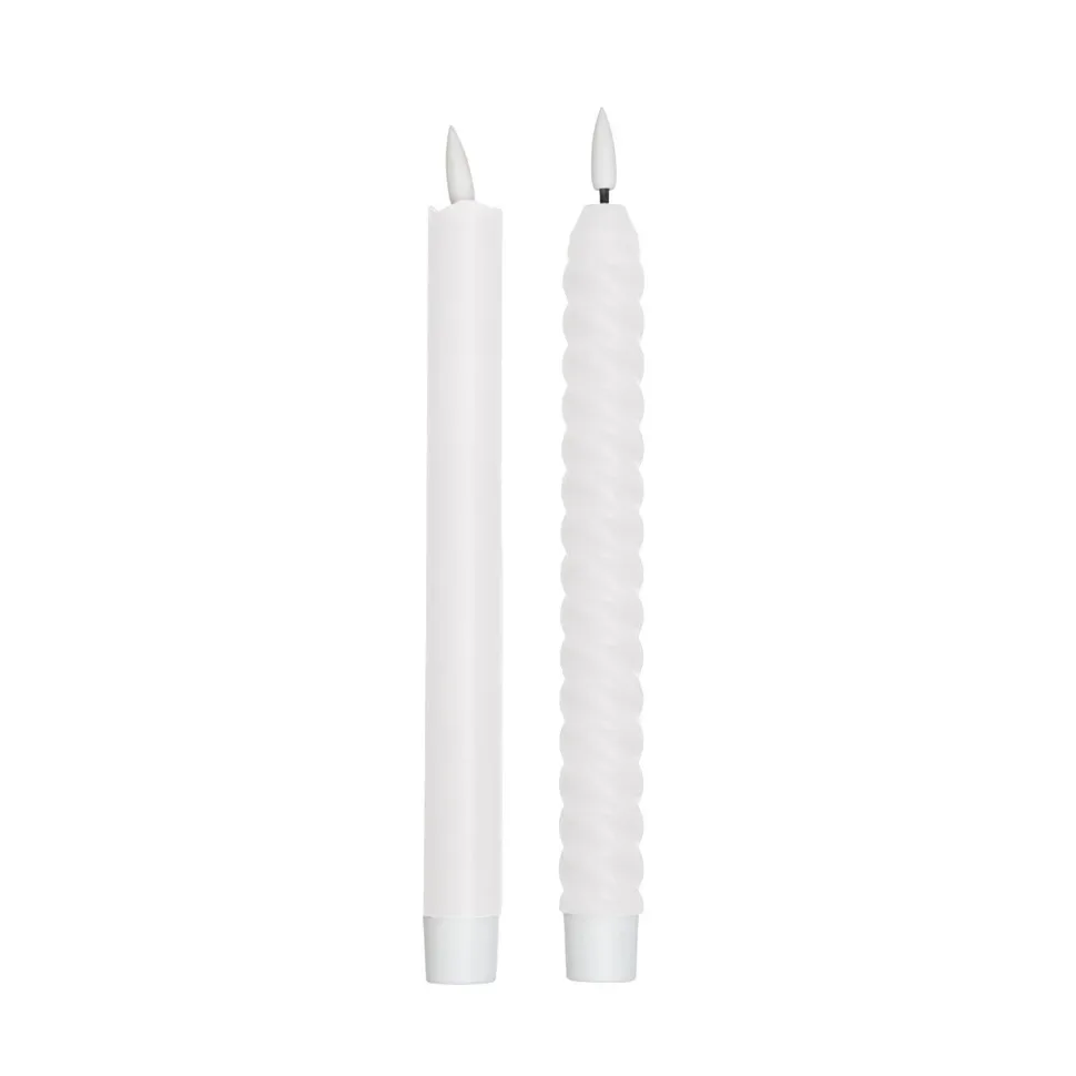 Design Letters Design Letters LED-Kerze 2er-Pack Off White