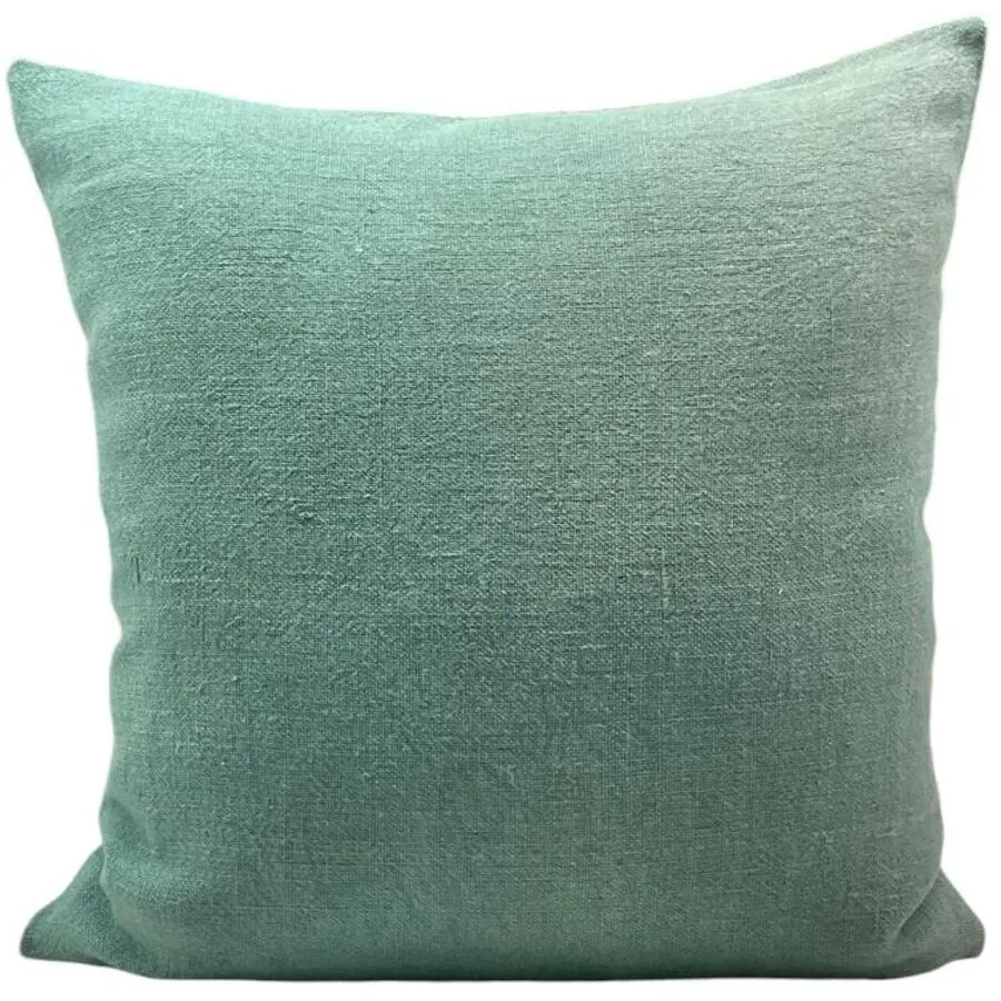 Zierkissenbezug Linoso Grün Baumwolle/Leinen 45 cm 45 cm