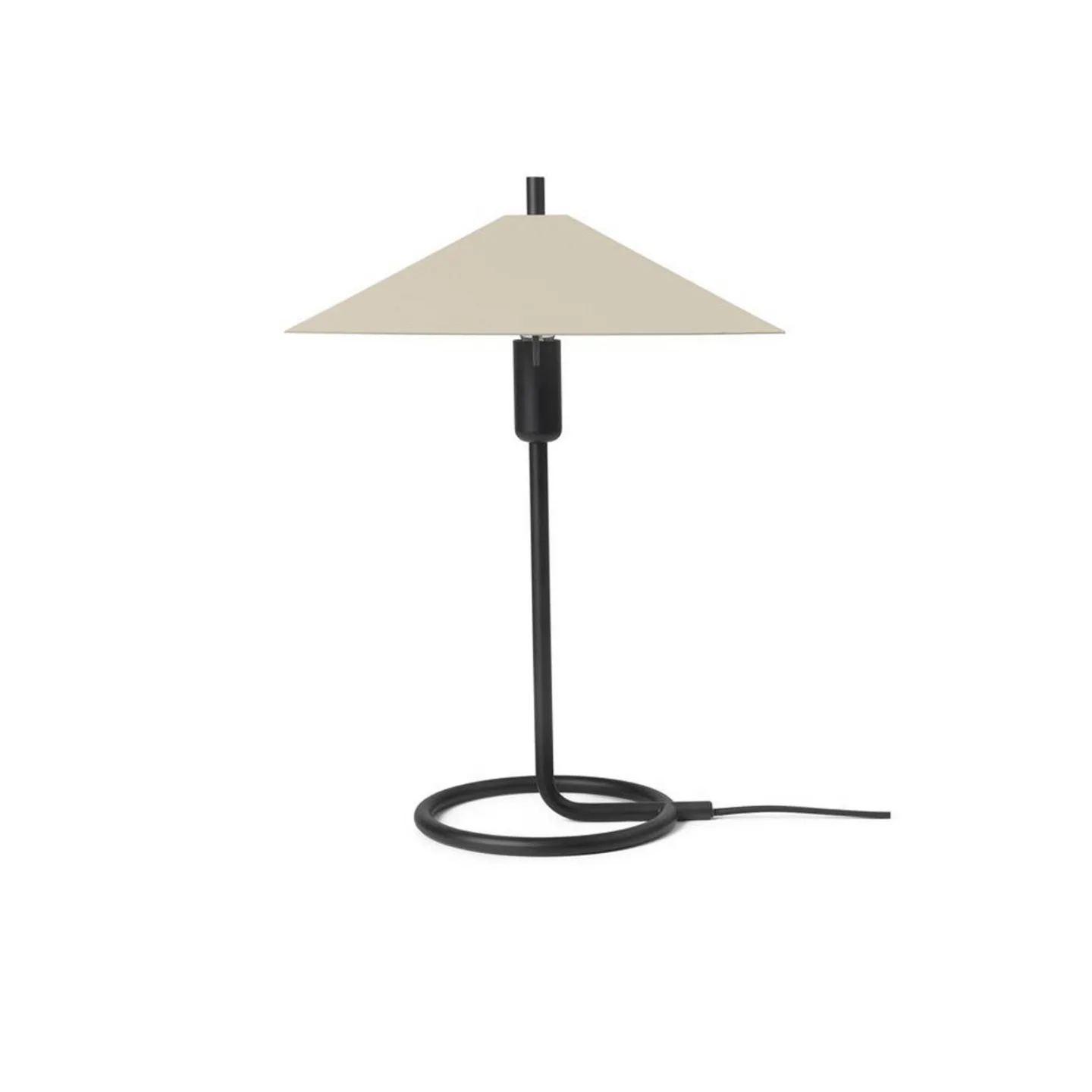 Filo Bordlampe Square Black/Cashmere - Ferm Living - Stue - Design - Metall - Med en lyskilde