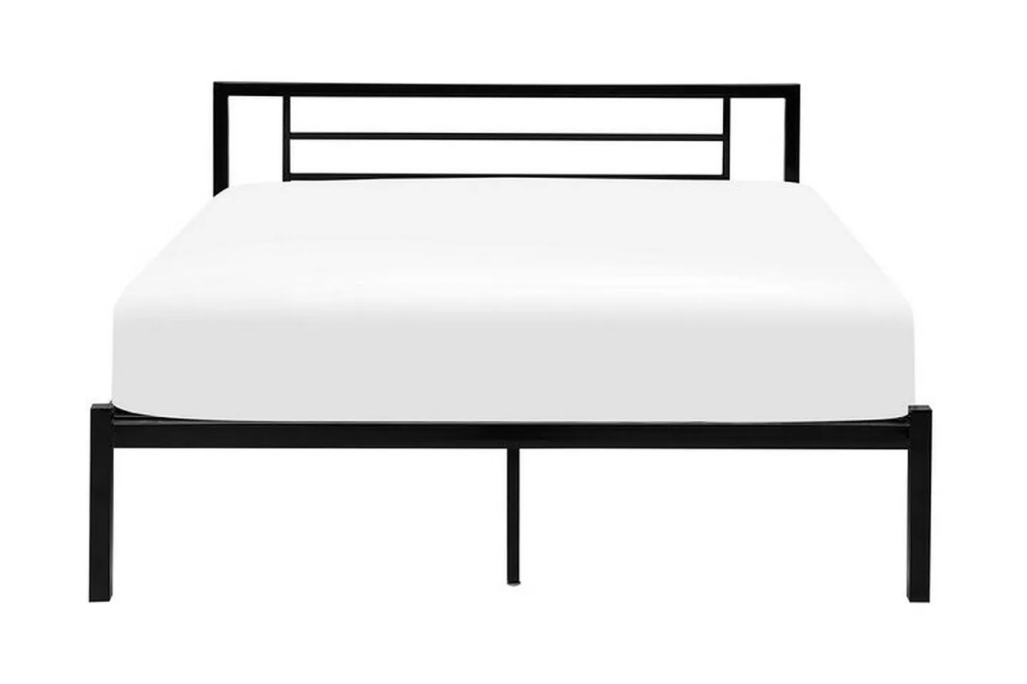 Cusset Sängram 160x200 cm - Svart