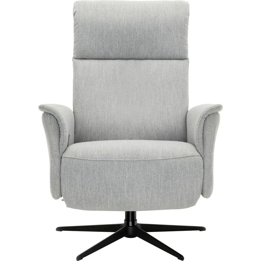 Relaxsessel Nino Grau Stoff 75 cm 88 cm