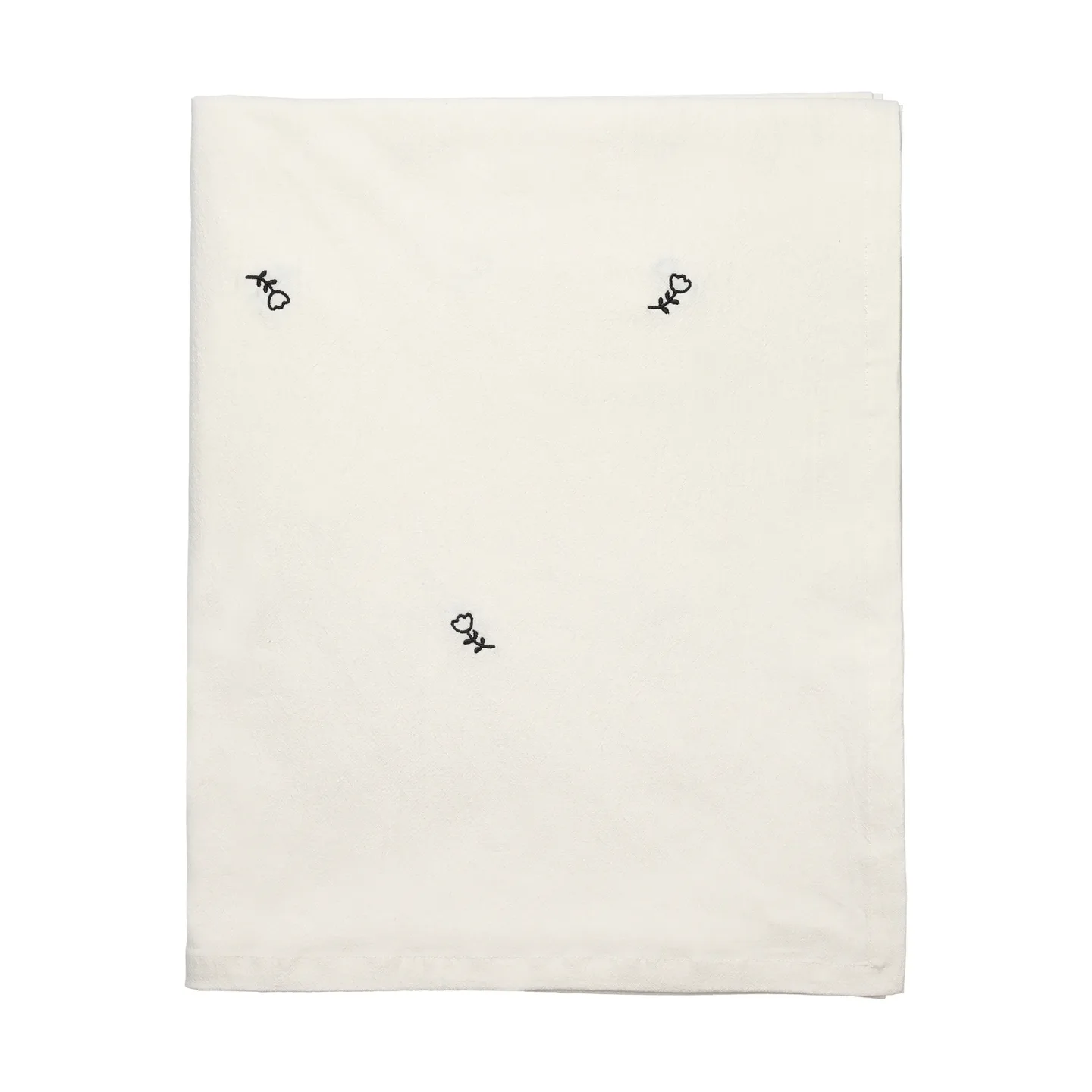 Broste Copenhagen Mai Tischdecke 160x200 cm, black-off white