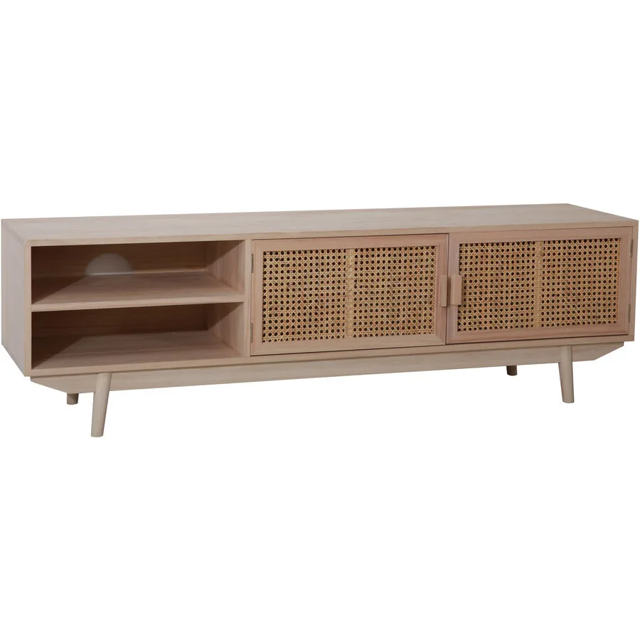Lowboard Luigi natur MDF/Rattan B 150 cm