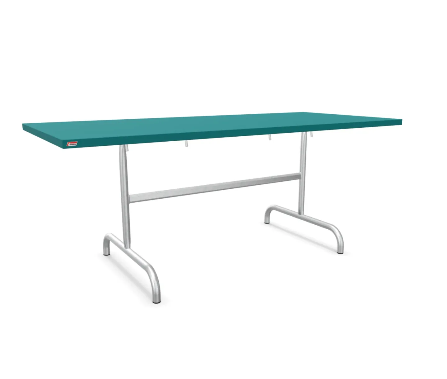 Schaffner Metall-Tisch Säntis Feuerverzinkt Blau | Schubiger Möbel