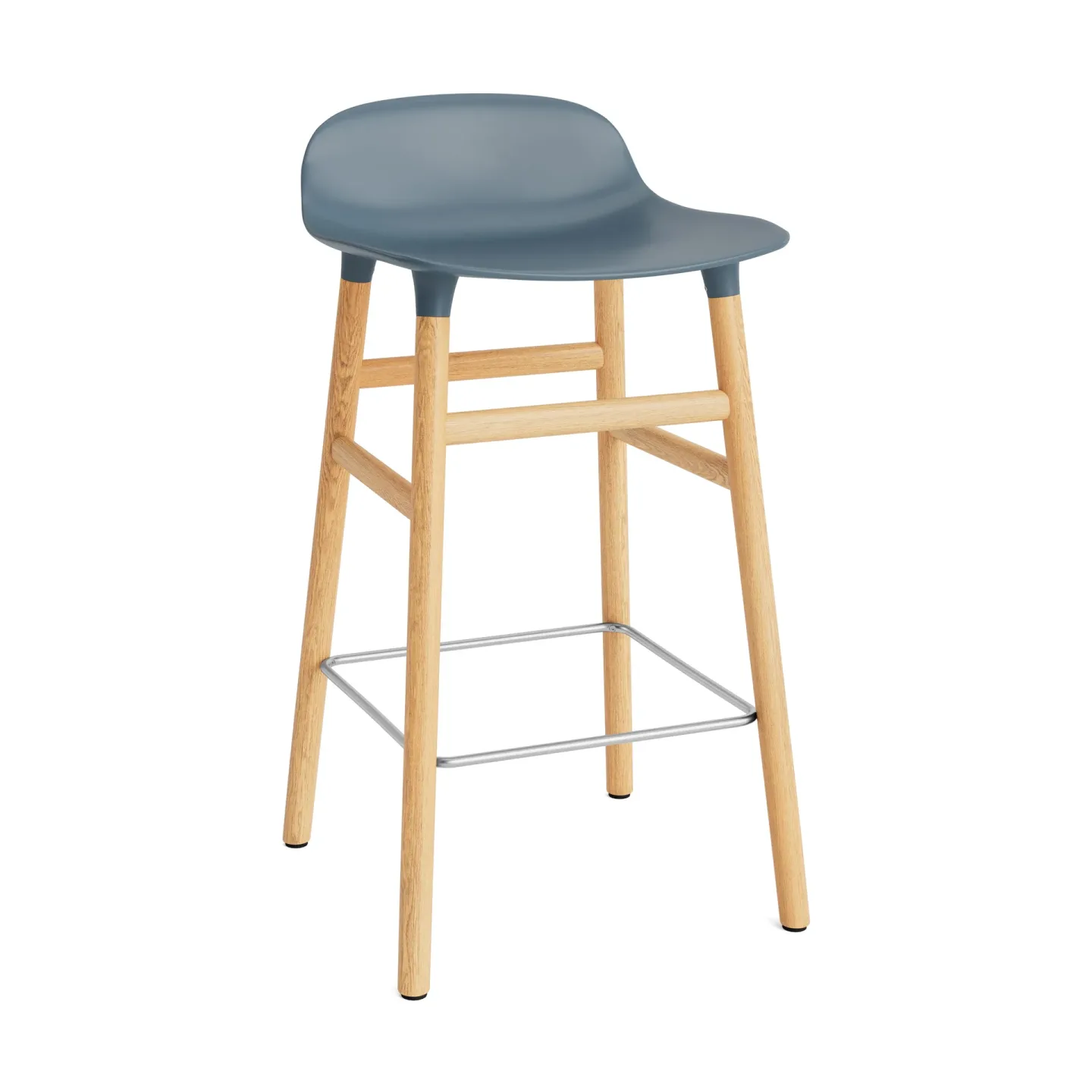 Normann Copenhagen Form Chair barstol ekben blå