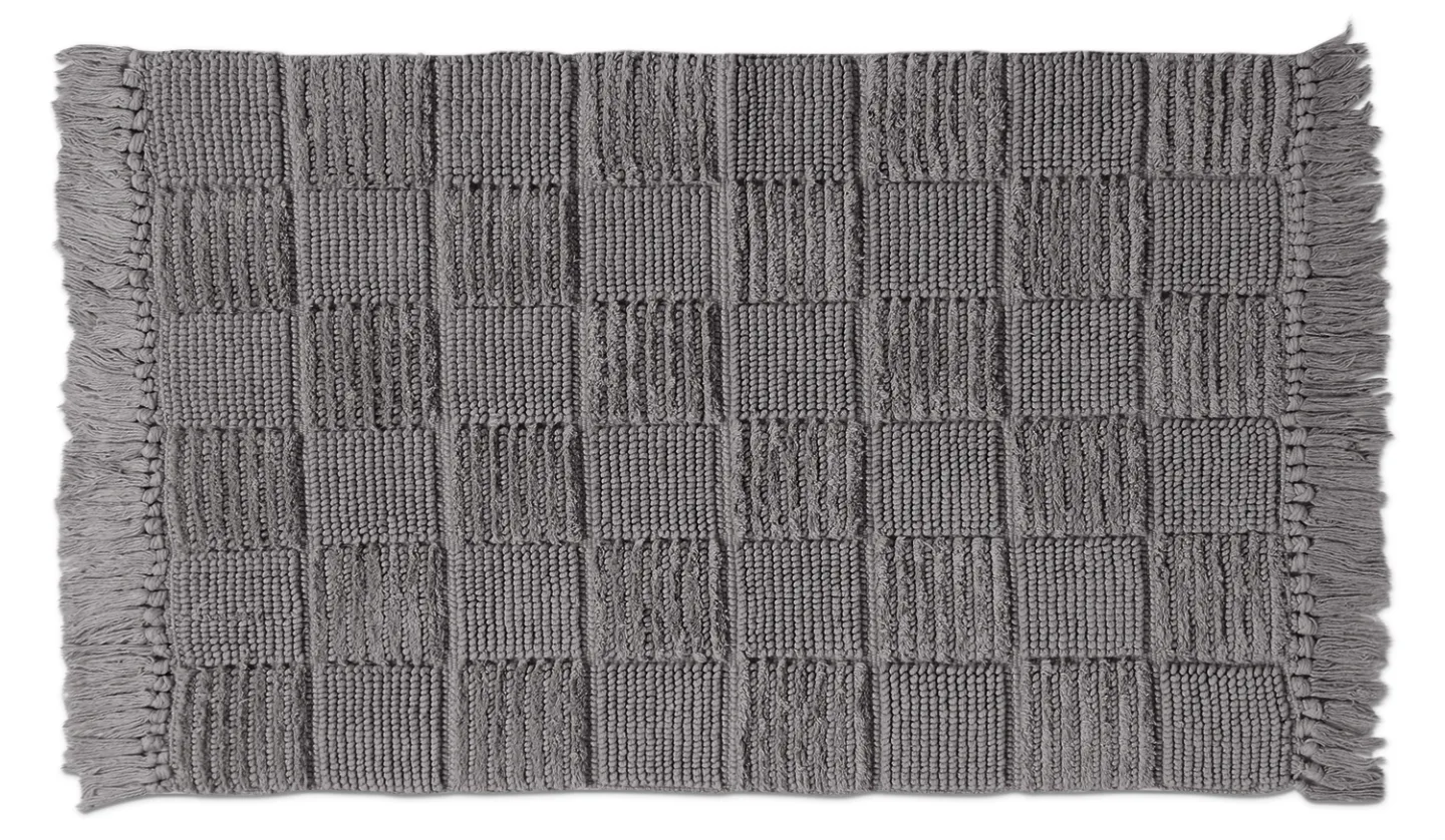 Baderomsmatte - Duna (mørkegrå) (Størrelse: 50 x 80 cm)