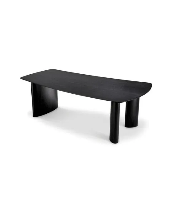Bergman Dining Table Charcoal Grey Oak Veneer