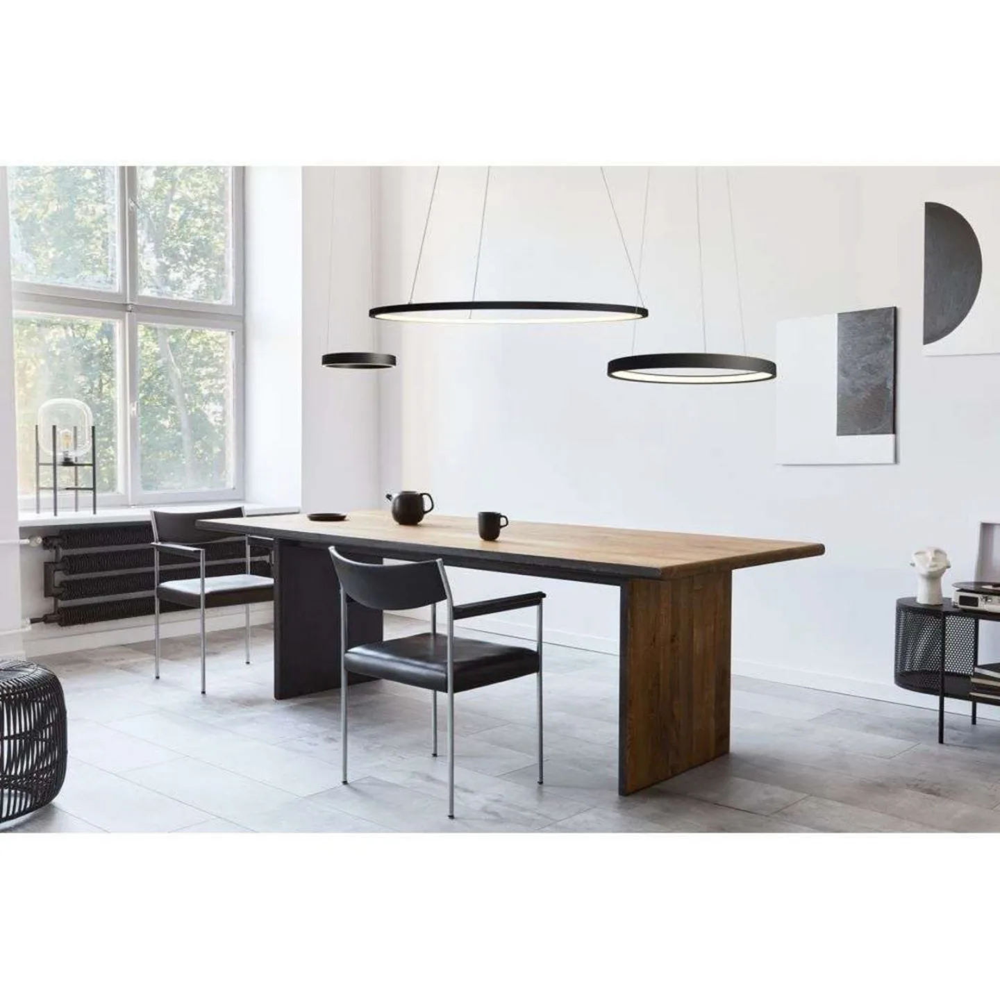 Gloria LED Pendel Ø40 Down Svart - Antidark - Spisestue - Aluminium - Ring