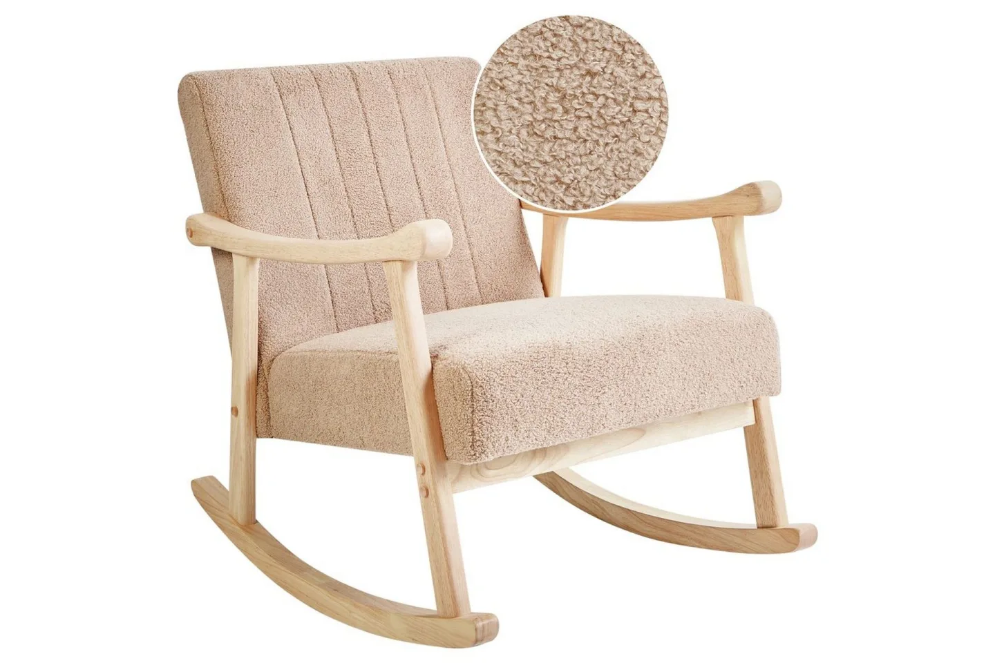 Gungstol Leknes - Beige, brun