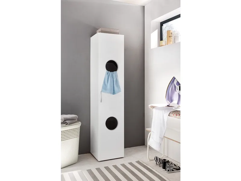 Wäscheschrank MODUL weiss 1 Tür