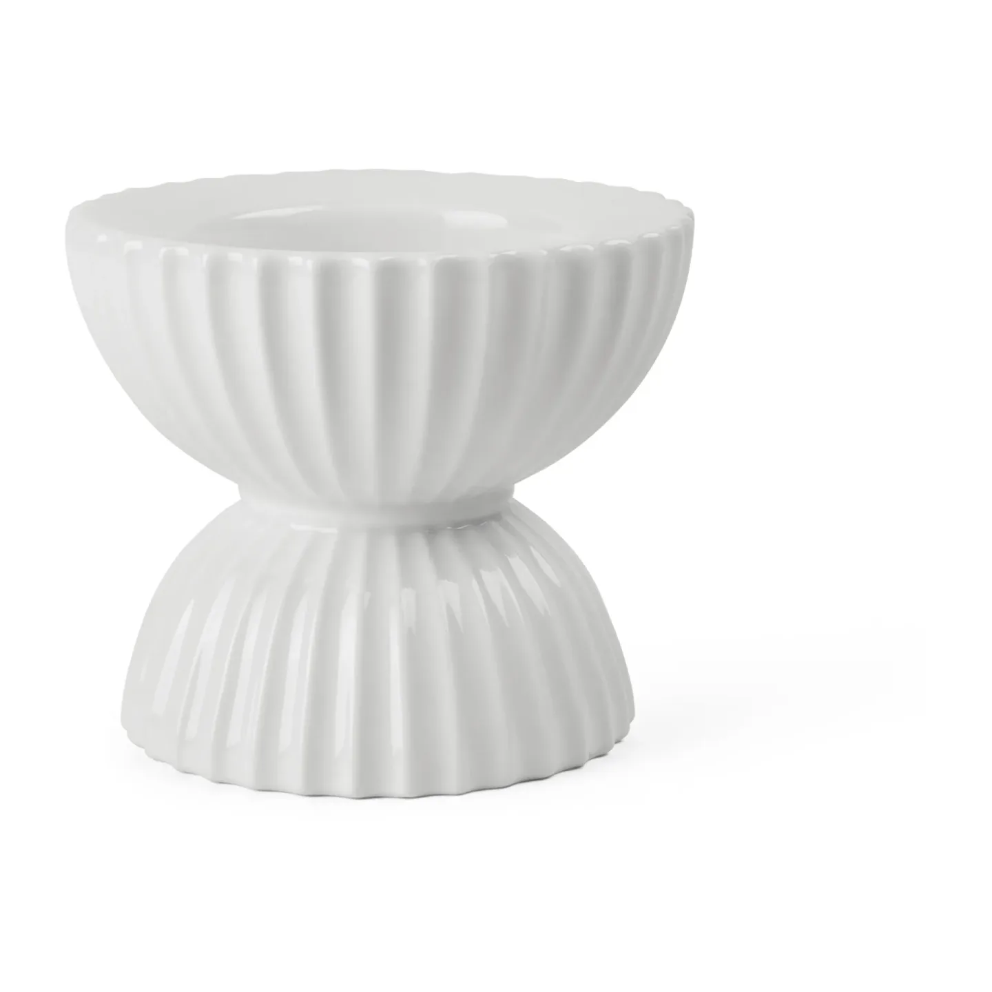 Lyngby Porcelæn Lyngby Tura Blockkerzenhalter Ø11,5cm Weiß