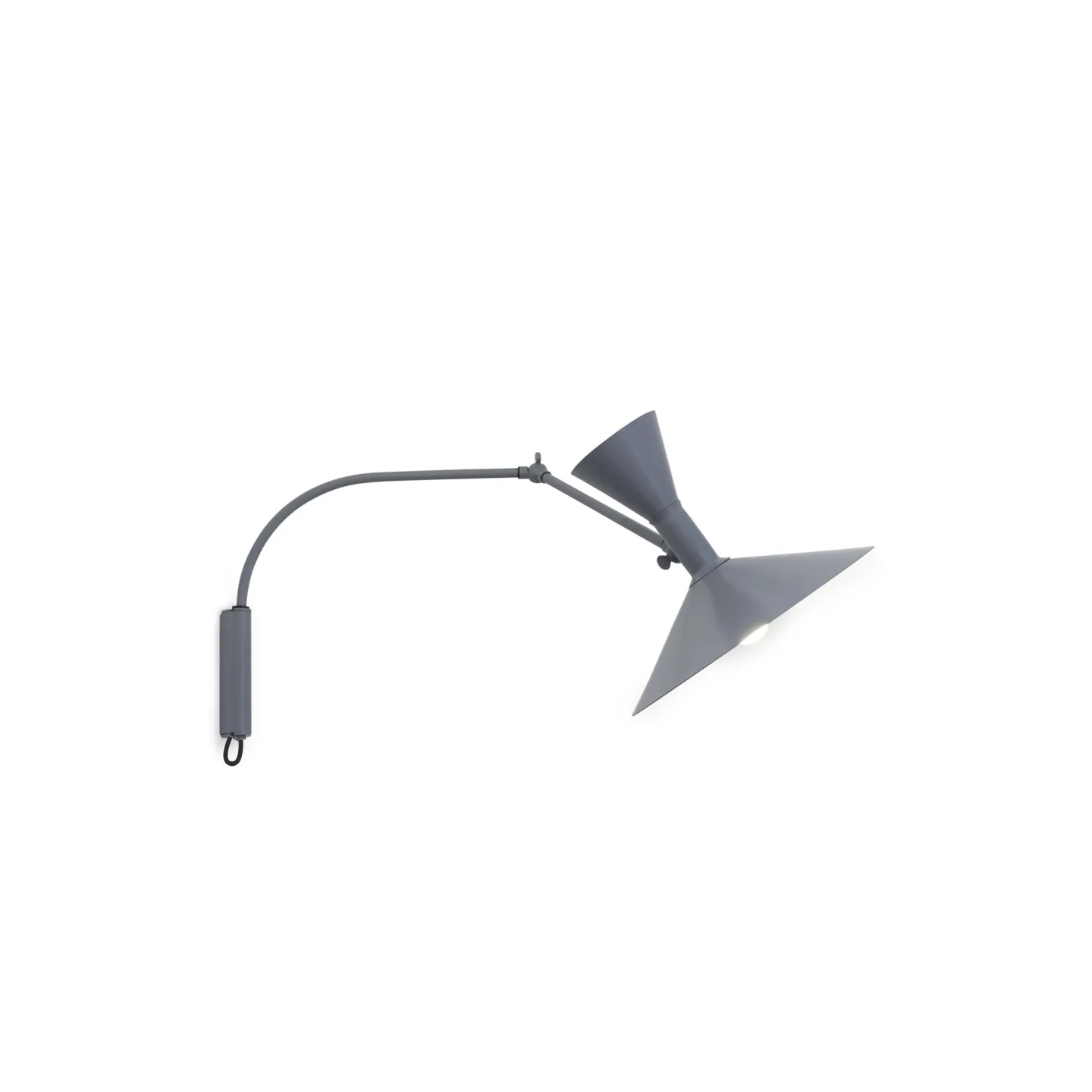 Nemo Lighting - Lampe De Marseille Wall, Grey matt* - Vägglampor - Le Corbusier - Grå - Metall