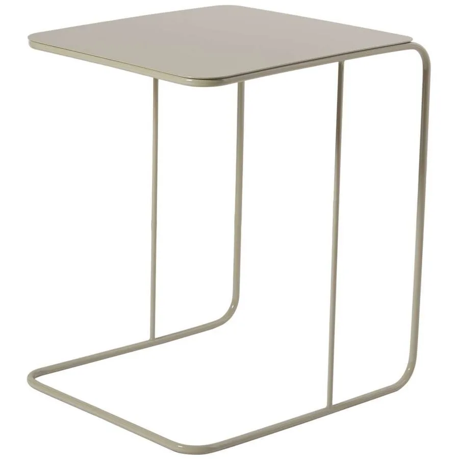 Beistelltisch Blank taupe Metall B 47 H 57 cm