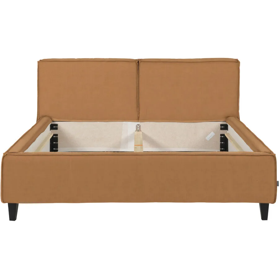 Bett Smith nature Leder 200 x 200 cm