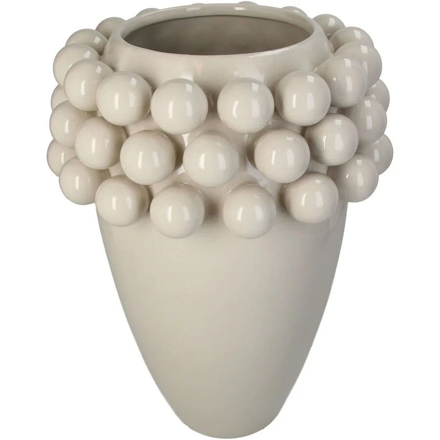 Vase Myko elfenbein Steingut D 25.5 H 35 cm