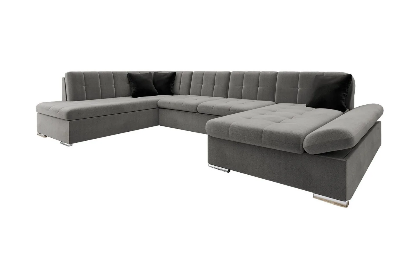 Zumar 4-sits Bäddsoffa Höger - Grå