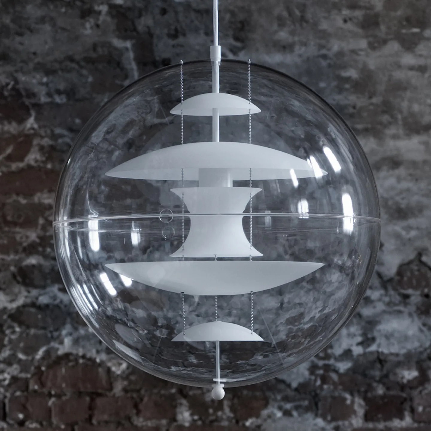 VP Globe 40 Glas Pendelleuchte - Verpan VP Globe Glass - Wohnzimmer - Design - Kunststoff - Einflammig