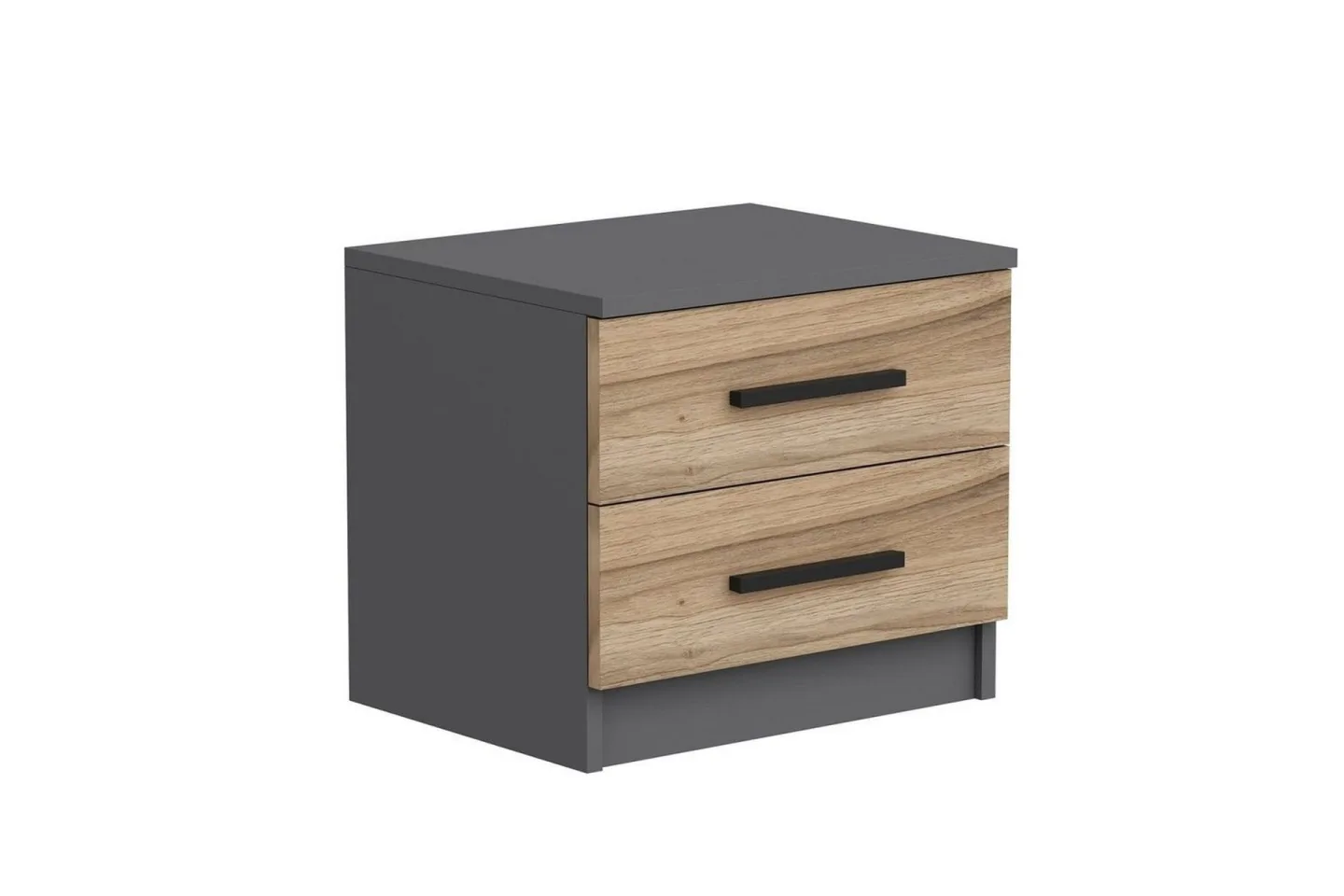 Fruitland Sängbord 50 cm - Valnöt/Antracit
