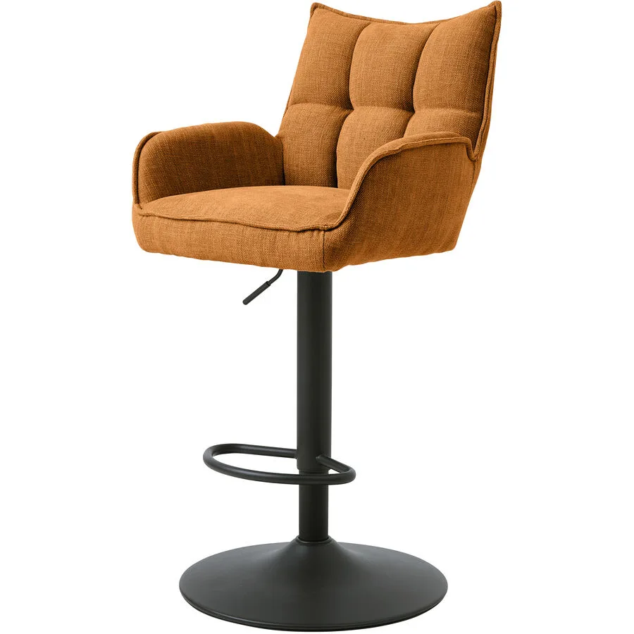 Barhocker 2er-Set Marie rost Polyester H 53 cm