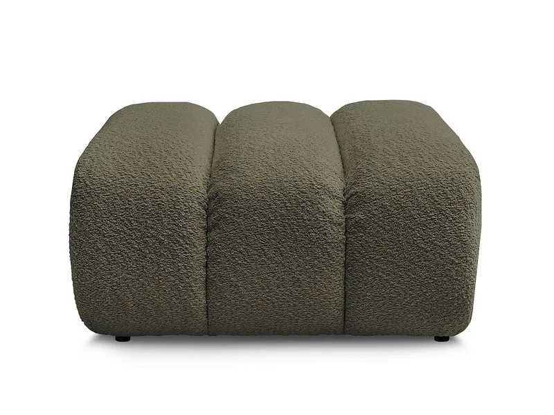 Hocker BOBOCHIC TALIA 80x80x42cm boucle-stoff grün