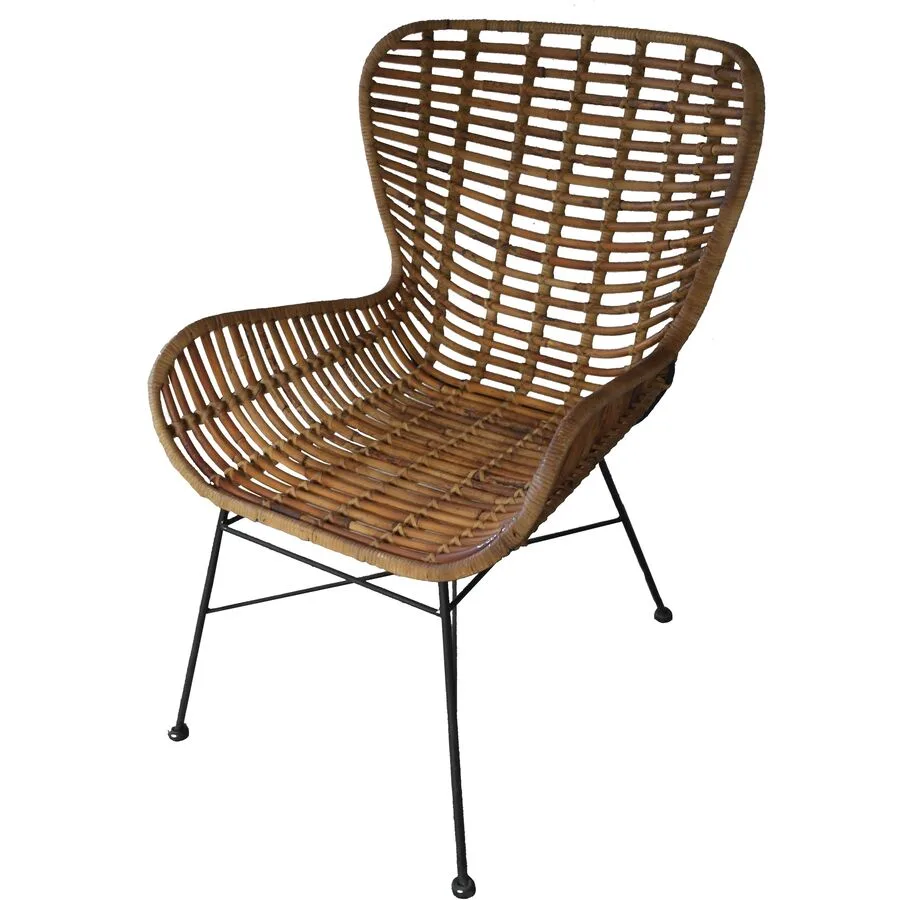 Schalenstuhl Tan natur Rattan