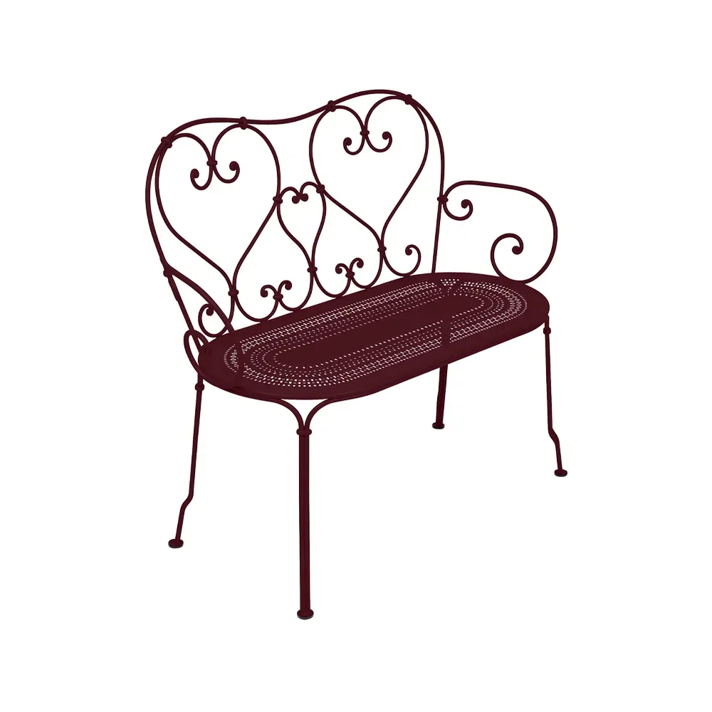 Fermob 1900 soffa Black cherry (vinröd)