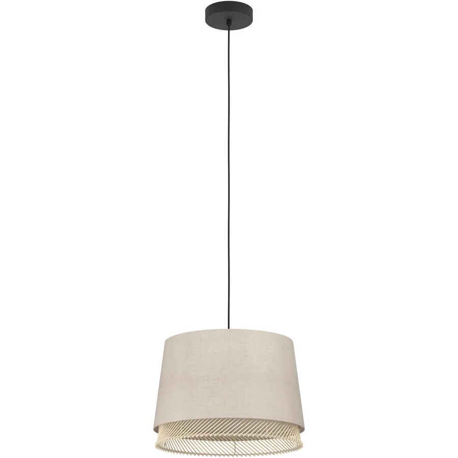 Eglo Pendellampe Tabley Schwarz Stahl 110 cm
