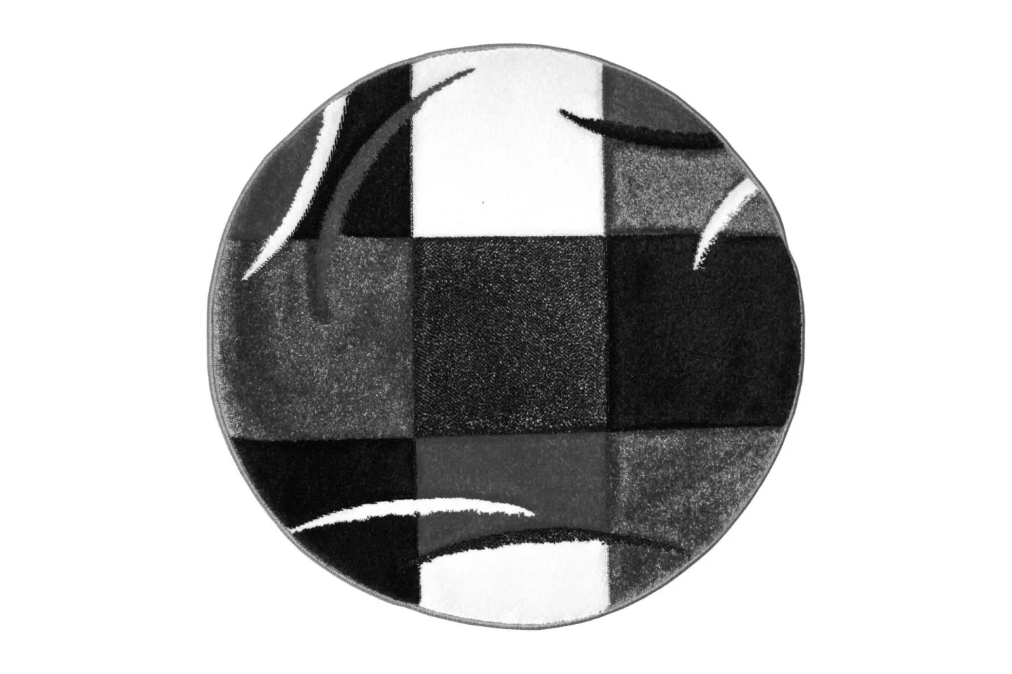 London Patch Friezematta Rund 240 - Svart