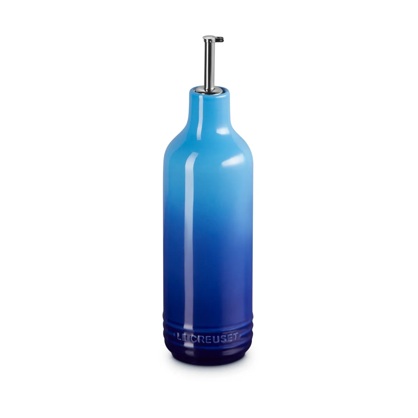 Le Creuset Signature Steingut Ölflasche 0,6 L Azure