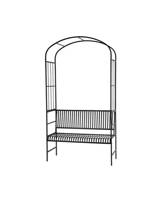 Toscana-sofa med bue, sort