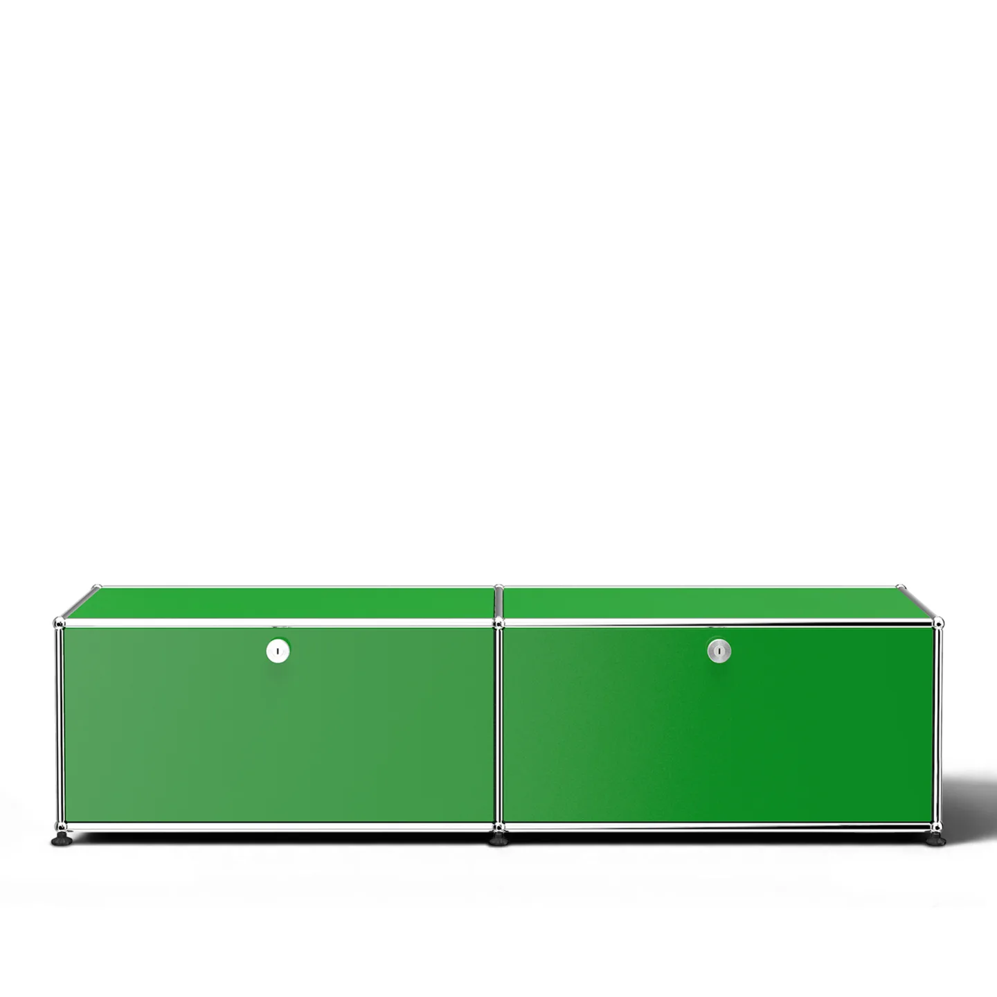 USM - USM Haller 3 Media Unit USM Green - TV-bänkar - Fritz Haller & Paul Schärer - Grön - Metall